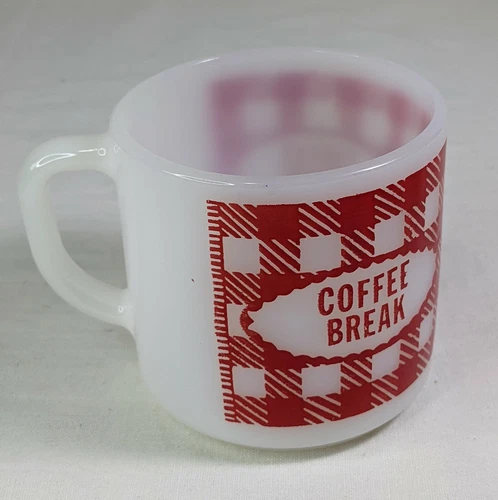Vintage Westfield Coffee Break Milk Glass Mug
