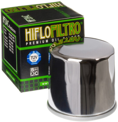 HIFLOFILTRO 2002-2009 VFR800 Interceptor Honda OIL FILTER CHROME HF204C