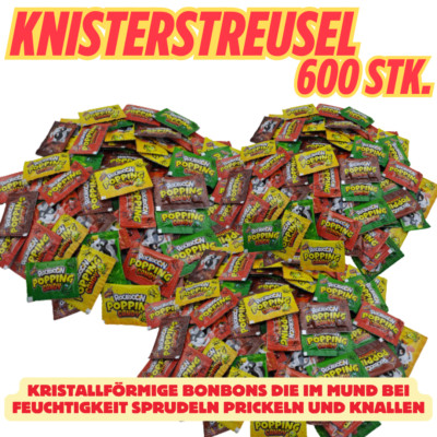 600 Stk Popping Candy Knisterstreusel Süßigkeiten