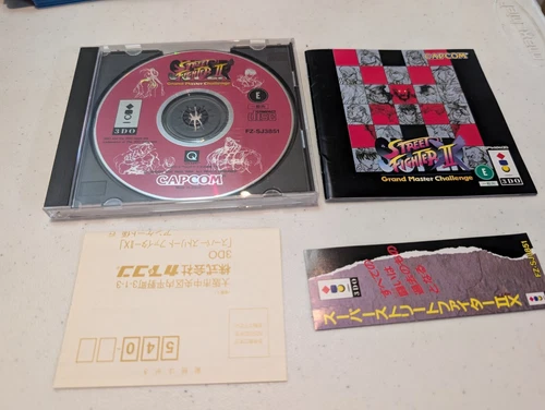 Super Street Fighter II X 3DO Japan import + Obi & Registration US Seller