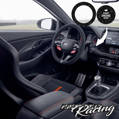 Film Set Start Button for Hyundai i30N Forged Carbon Film Sticker R065