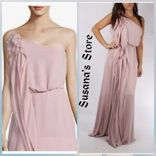 NEW BCBG MAXAZRIA SIZE M JOYCE ONE-SHOULDER RUFFLED GOWN MAXI DRESS MSRP 368