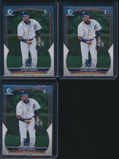 Lot of (3) JAVIER OSORIO 1st 2023 Bowman Chrome Prospects TIGERS Rookie Card RC
