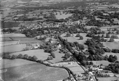 The town and surrounding countryside Hawkhurst England 1930 Old Photo 1