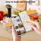 Sous Vide Cooker, WiFi APP/Touch Control, IPX7 Waterproof Compact Sous Vide — photo 5