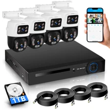 KERUI 6MP POE 8CH NVR Security Camera System Surveillance Night Auto Tracking US