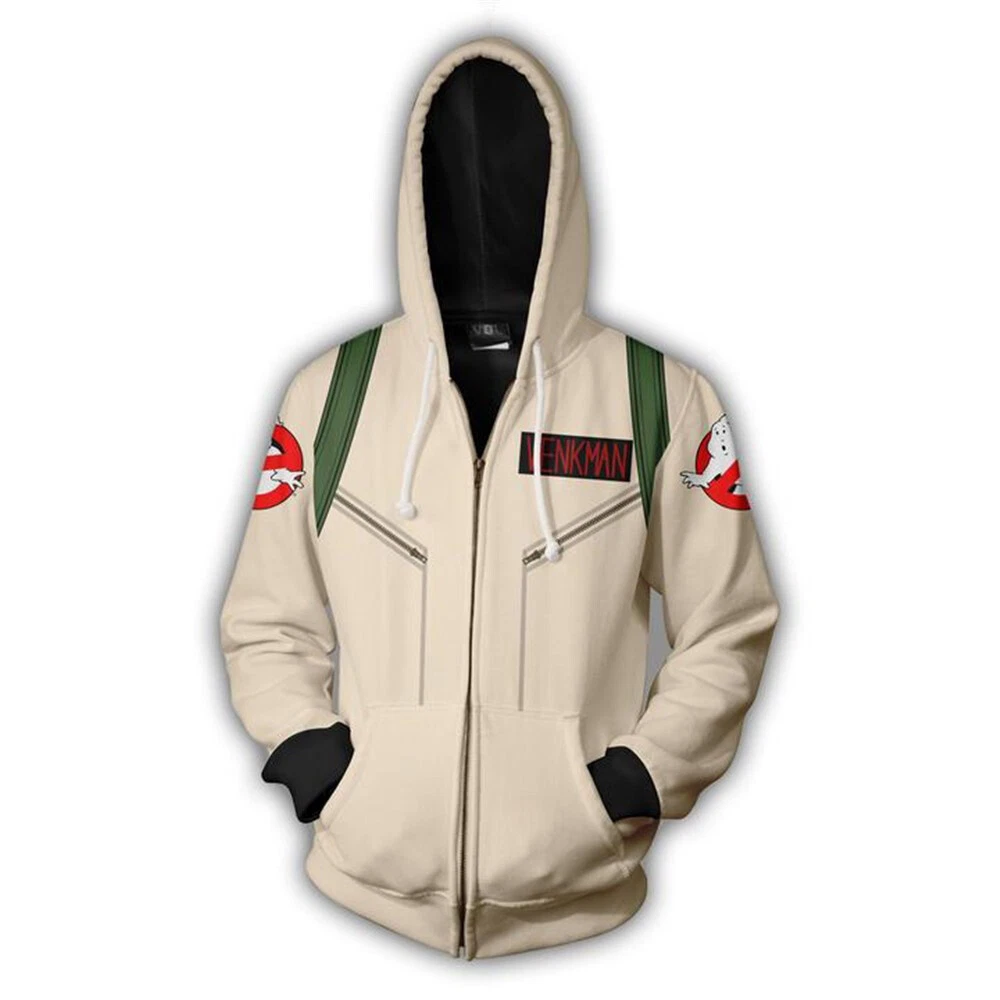 Ghostbusters Cosplay 3D Zip Hoodie  Jacket
