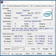 Intel Xeon Platinum 8160 ES QKG9 QJVX A2 24C 1.5GHz LGA3647 DL580 DL380 CPU
