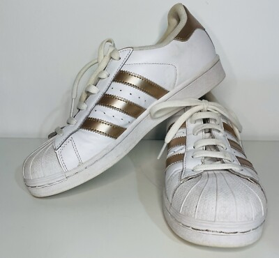 Adidas Superstar Rose Gold Size UK White Gold UK