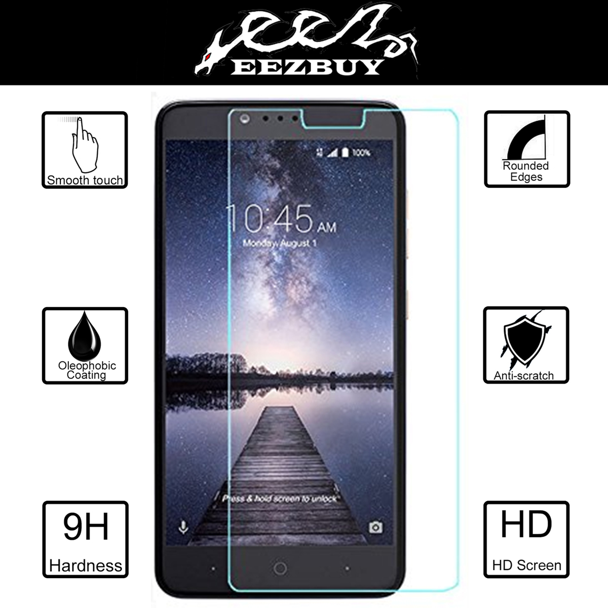 Premium Real Tempered Glass Screen Protector For ZTE Phone