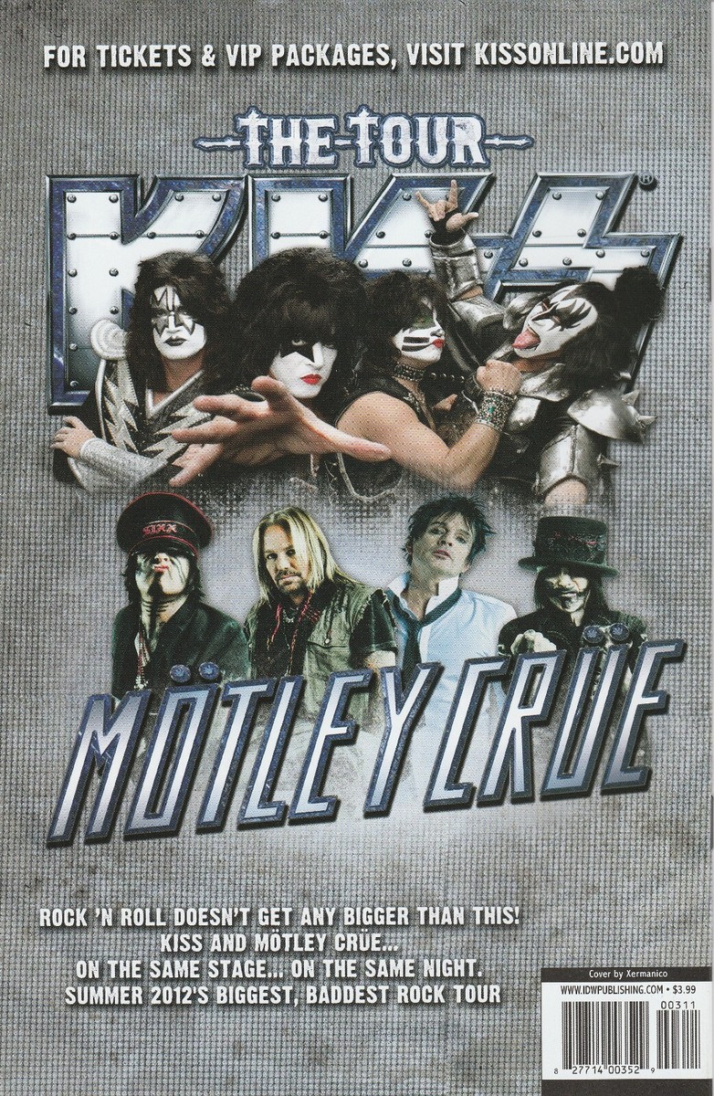 KISS #3 (2012 IDW) XERMANICO VARIANT COVER ~ NEAR MINT | eBay