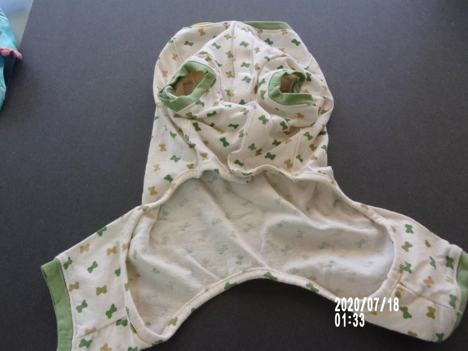 AKC Puppy Bone pajamas New Pet Cream Terry XS S XSmall Small Pj's - Image 2 of 3