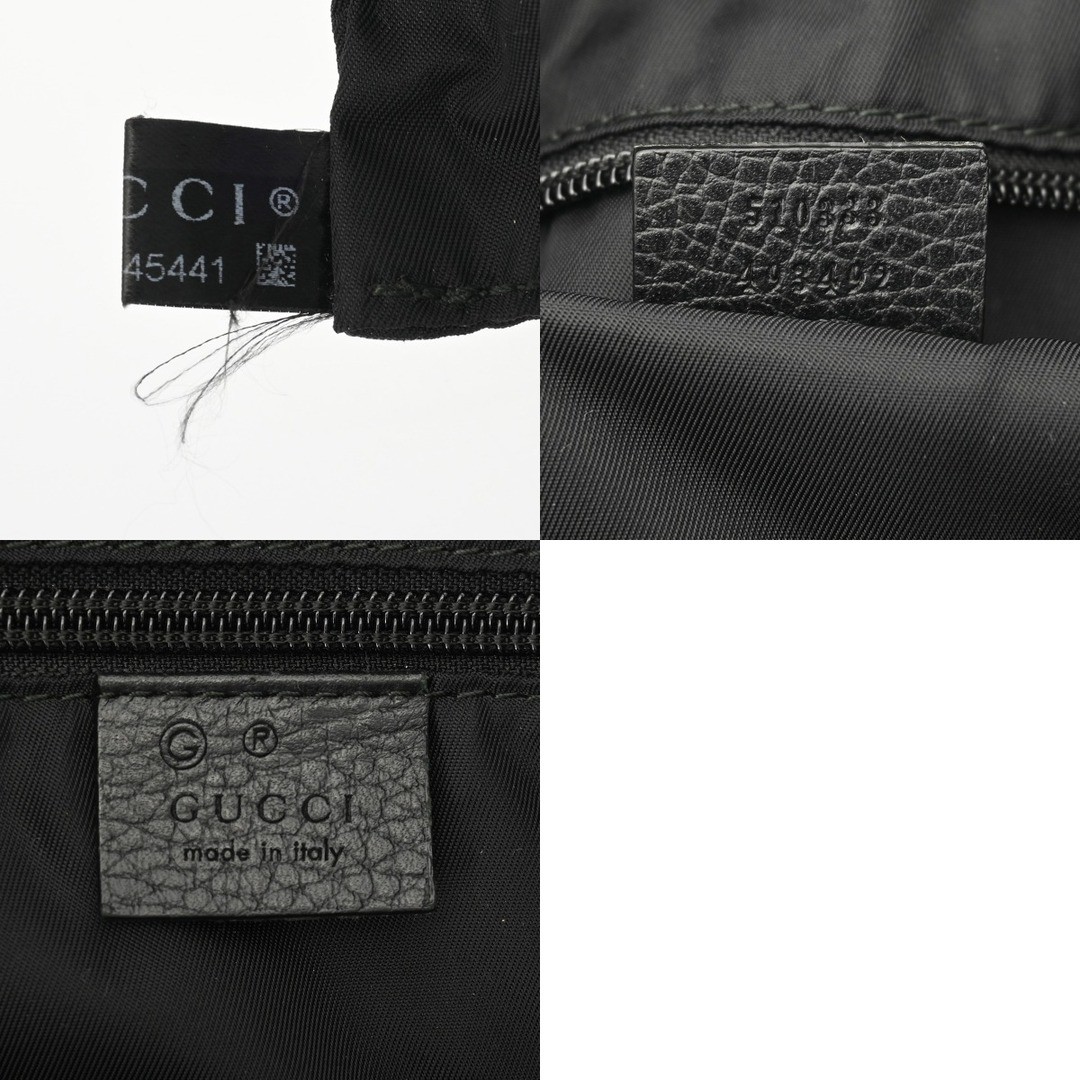 Gucci Women's Black GG Nylon Leather Tote Bag Used, Slight Wear thumbnail 10