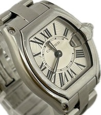 Cartier Roadster W62016V3 SM Silver 31mm Quartz Unisex Watch Excellent A5044 5