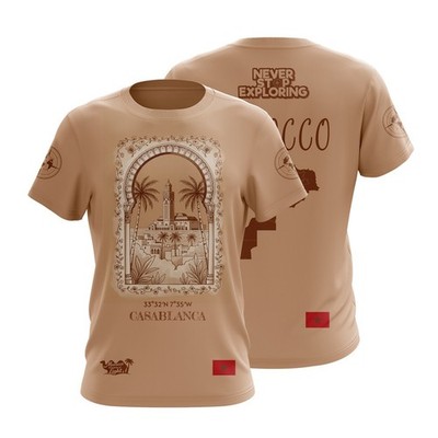 Casablanca Morocco Vintage Graphic T-Shirt / Retro Travel Mediterranean Shirt