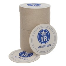 100x HB München Bier Bierdeckel Untersetzer Pappuntersetzer Glasuntersetzter10,5