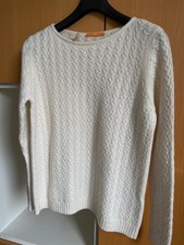 Pullover Boss cremeweiß, Gr. 40/42, Zopf, Polyamid, Alpaka, Wolle, nie getragen