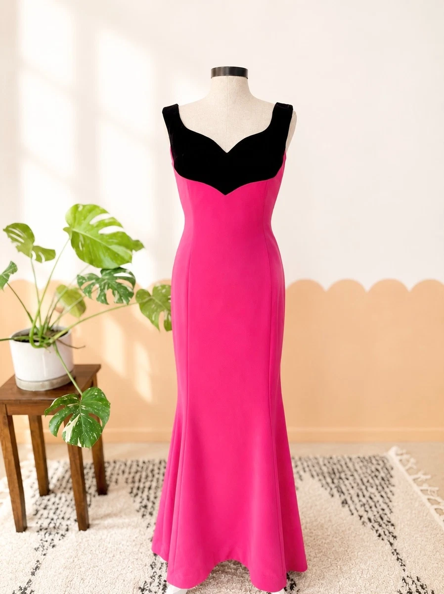 hot pink maid of honor dresses Sexy Hot Pink Feathers Long Bridesmaid Dress QB3102 US2 / As Pic