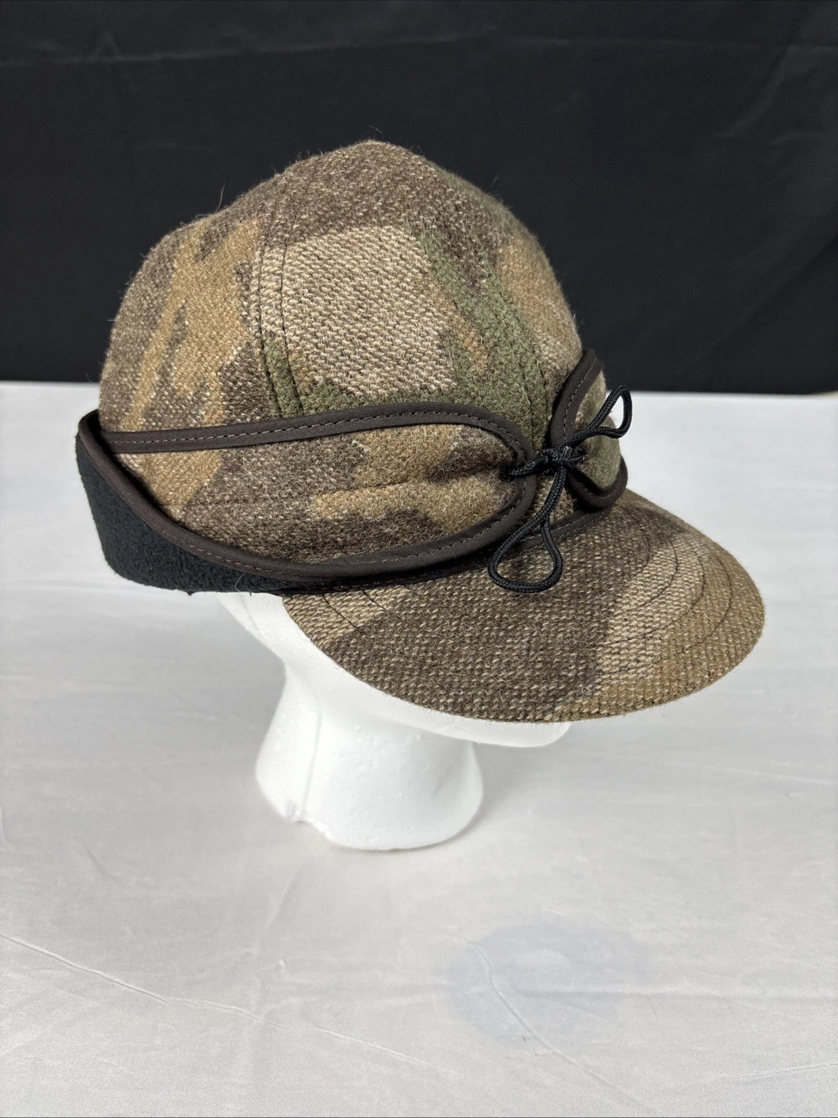 Stormy Kromer USA Original Kromer Cap Winter Wool Hat With Earflap Camo 7 1/8