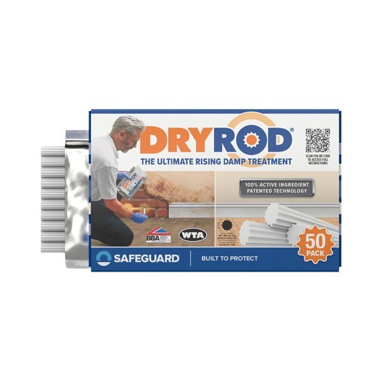 Dryzone Dry Rod 180mm Damp Proofing Rods Pack 50 Rising Damp Treatment