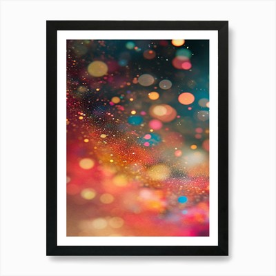 Abstrakter Bokeh Hintergrund Kunstdruck gerahmt Wandbild Poster Leinwanddruck Bild