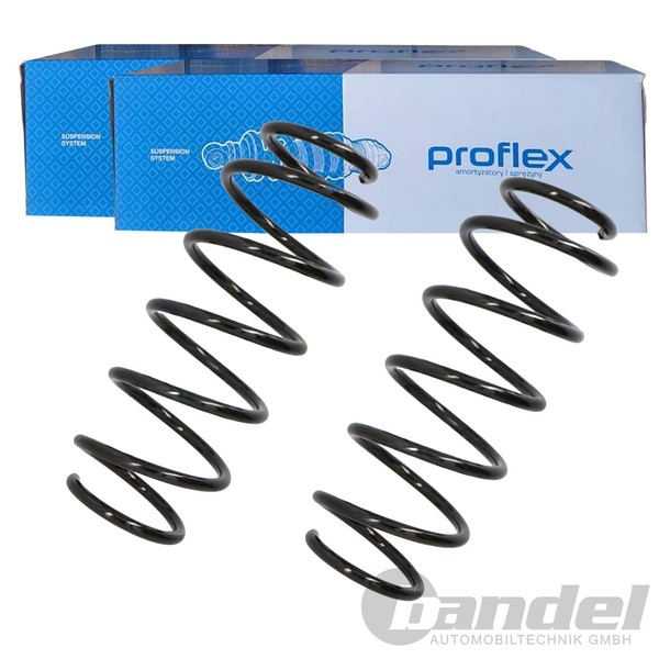 2X Proflex Fahrwerksfedern Vorne Passend FÜR Seat Ibiza Skoda Fabia Roomster-image