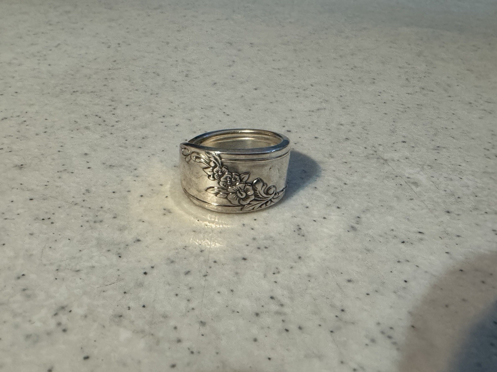 Vintage Silver Spoon Ring Size 8