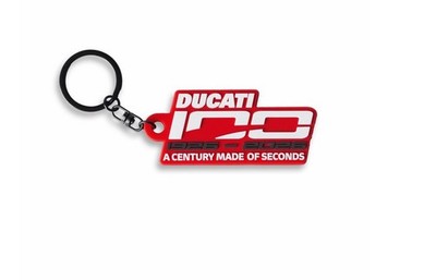 Schlüsselanhänger Ducati One Hundert 100 Jahre Fanartikel Merchandise Motorrad