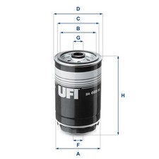 Kraftstofffilter UFI 24.468.00 Filtereinsatz für HYUNDAI i30 GD i40 1 VF CW CRDi
