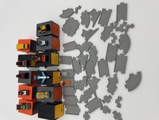 Driven by Battat Pocket Series Lot 10 Mini Vehicles Signs Tracks Boxes