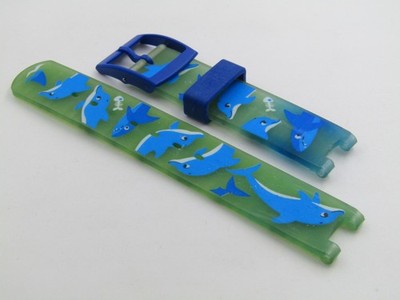 FLIK FLAK KUNSTSTOFFARMBAND GREEN DOLPHIN - NEUWARE