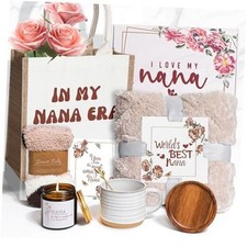 Luxury Nana Gift Set for Grandma , Birthday Basket from Grandkids with