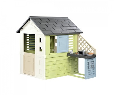 Smoby Toys 7600810738 - Life - Spielhaus Pretty mit Küche - Neu