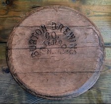 Antiker Fassboden/Deckel Burton Brewing CO Paterson New Jersey USA