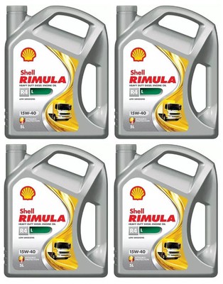 20l SHELL RIMULA R4L 15W-40 Motoröl 4x5l Cummins CES20086, CES20081, MAN M3775