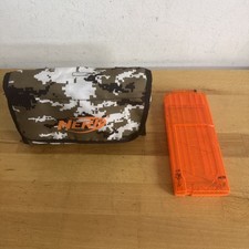 Camo Nerf Dart Bag With Darts And 12 Round Clip Magazine