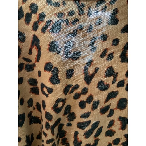 WTF Brown Animal Print Blouse - Women's S - Picture 4 of 4