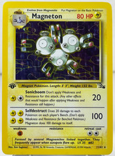 ポケモンカード Magneton 1st Edition 英語　pockmon Magneton [1st Edition] #11 Prices | Pokemon Fossil | Pokemon Cards