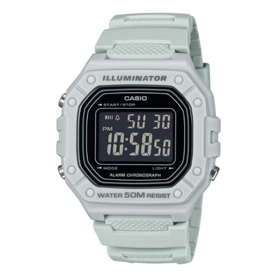 CASIO Uhr Timeless hellgrau W-218H-8BVEF