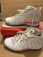 Nike Little Foamposite One Takeout Plastic Bag Youth Size 5Y White CN5268-100