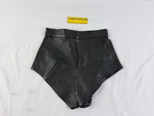 Leather King Black Leather Shorts Women’s XS Vintage Biker Short Shorts