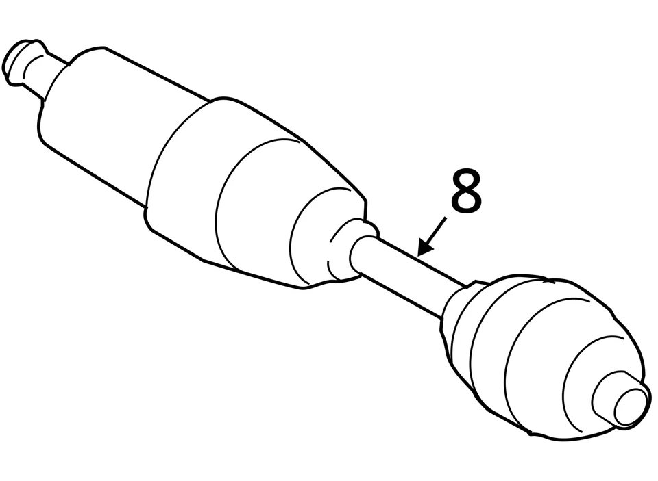 Conjunto eje CV delantero derecho BMW X3M F97 2020 2021 2022 2023 2024 OEM Foto 4 de 4