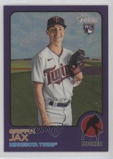 2022 Topps Heritage Hot Box Chrome Purple Refractor Griffin Jax #268 12yr