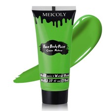 MEICOLY Light Green Face Body Paint(2.37Oz),St Patrick's Day green face paint
