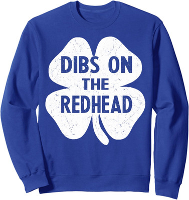 Funny Irish Saint Patricks Day Shamrock Dibs Unisex Crewneck Sweatshirt