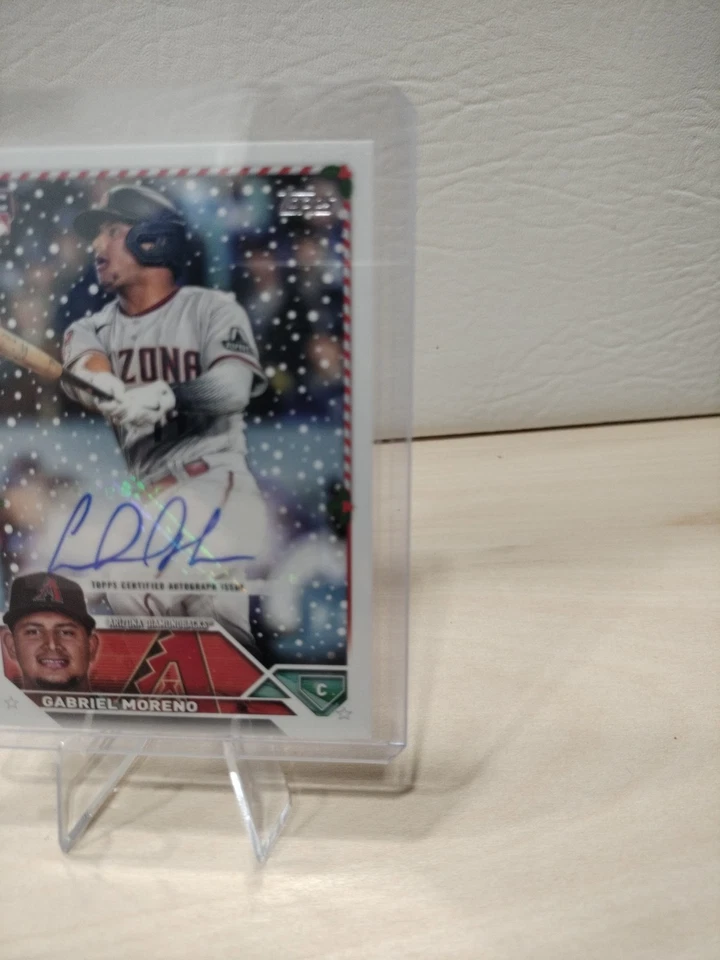 2023 Topps Holiday - Autographs Gabriel Moreno #HAC-GM /300 (AU, RC) - Image 4 of 4