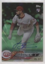 2018 Topps Clearly Authentic Auto Green 45/99 Jackson Stephens #CAA-JS Auto 2f9