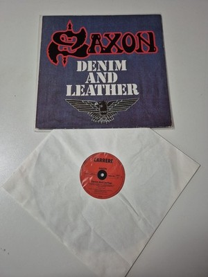 Saxon - Denim And Leather, Carrere   2934 138,  German first press 1981