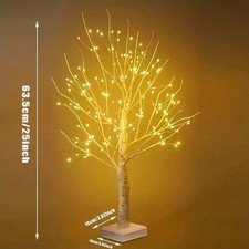 LED Twig Birch Table Tree Light Up Branch Lights Desktop Dinner Lamp Warm