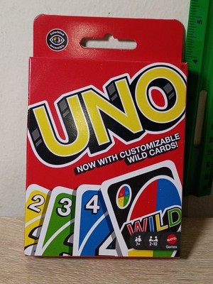 *FREE SHIP* UNO Classic Card Game Mattel 112 Cards 2-7 Players Customizable Wild